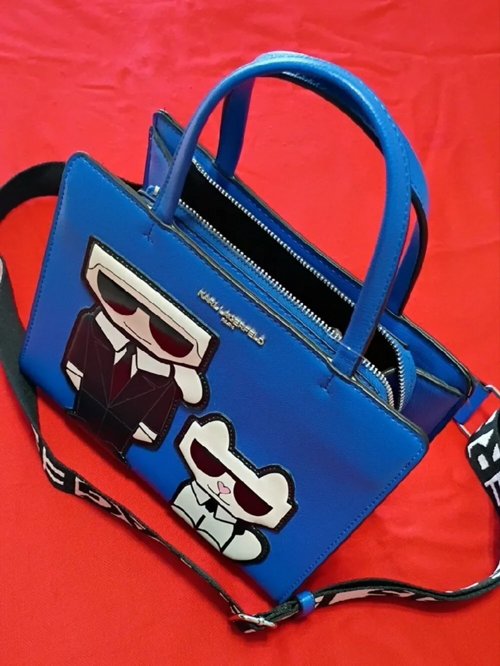Karl Lagerfeld Black Logo-Accented Interior Tote - Picture 4 of 16